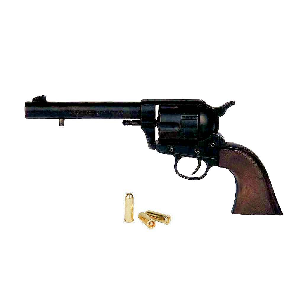 Westernrevolver schwarz Deko