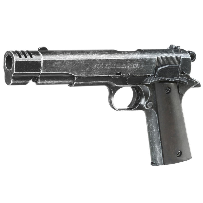 Bild Nr. 10 ME 1911 Sport 9mm PA antik Holzgriffschalen Kompensator