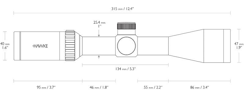 Bild Nr. 03 Hawke ZF 3-9x40 Mil Dot