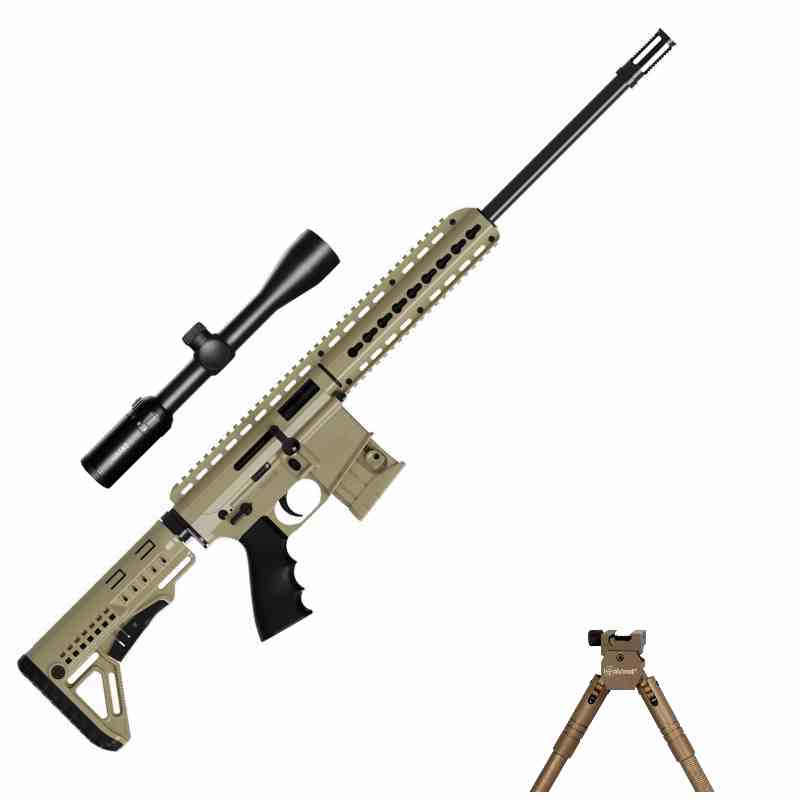 BA15-22 FDE Repetierbchse AR15-Look plus ZF plus Bipod