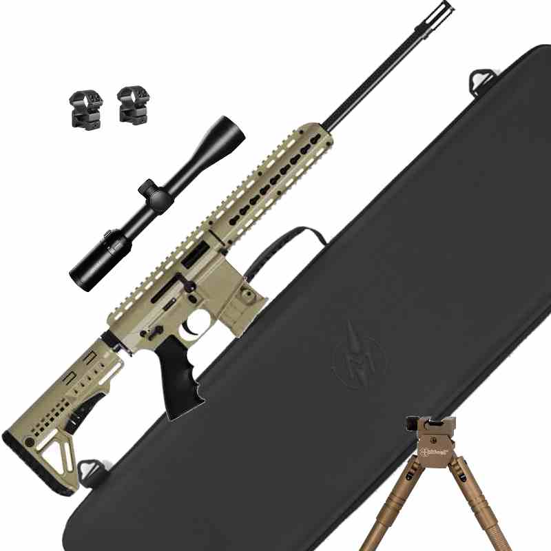 BA15-22 FDE Repetierbchse AR15-Look plus ZF Bipod und Koffer