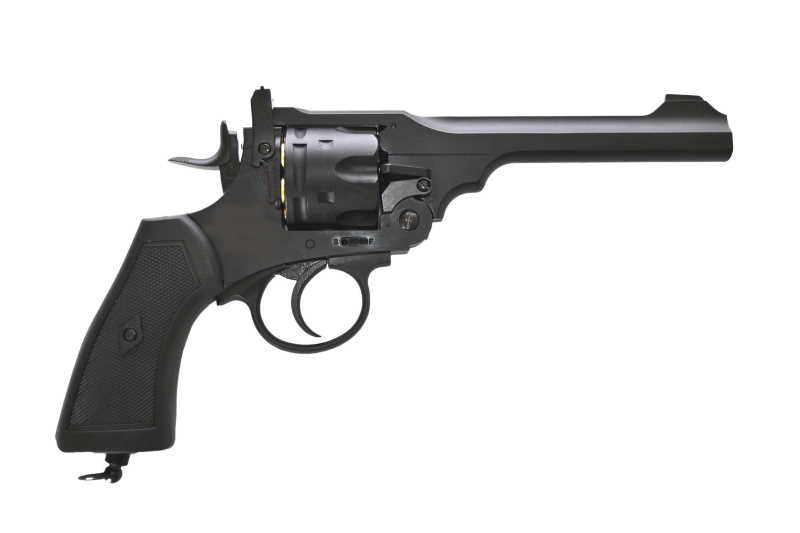 Webley MK VI Revolver 6mm schwarz Vollmetall