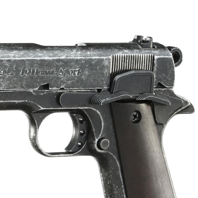 Bild Nr. 03 ME 1911 Sport 9mm PA antik Holzgriffschalen Kompensator