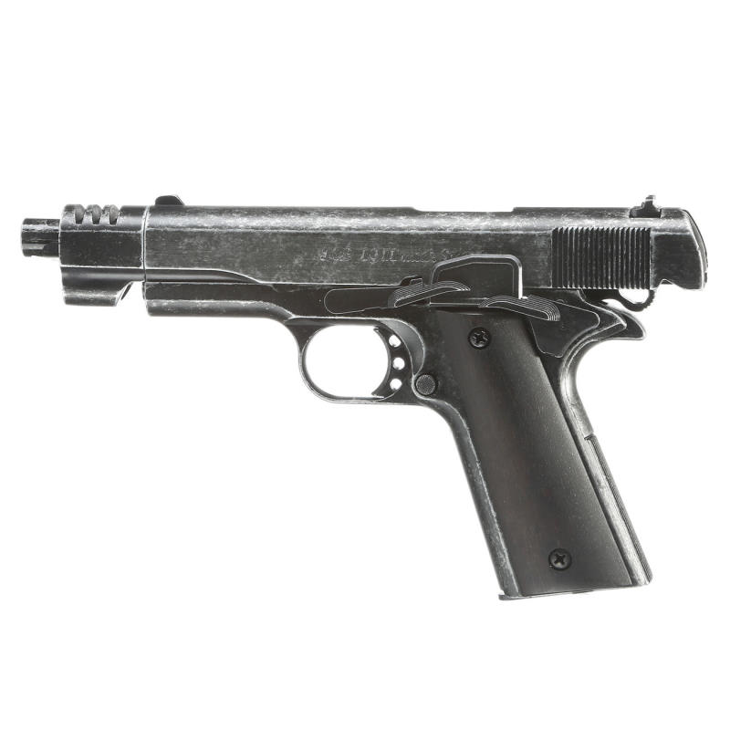 Bild Nr. 04 ME 1911 Sport 9mm PA antik Holzgriffschalen Kompensator