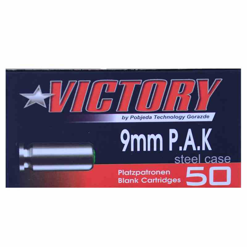 9mm PAK Victory Stahlhülsen 50 Schuss