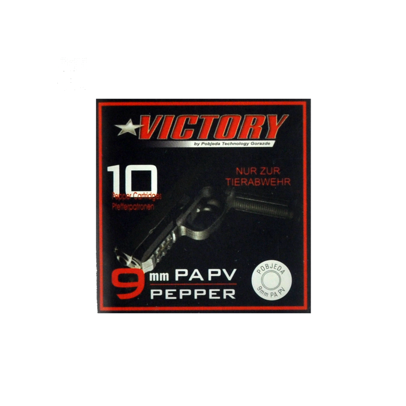 Pfeffer Patron 9mm PA Victory 10 Schuss