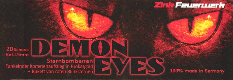 Demon Eyes 20 Schuss Zink 15mm Pyro 