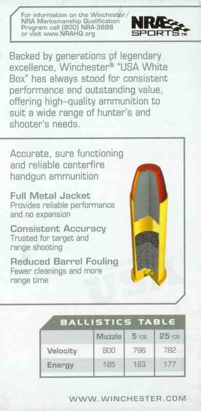 Bild Nr. 02 Winchester .38 Special FMJ 130gr 100 Schuss