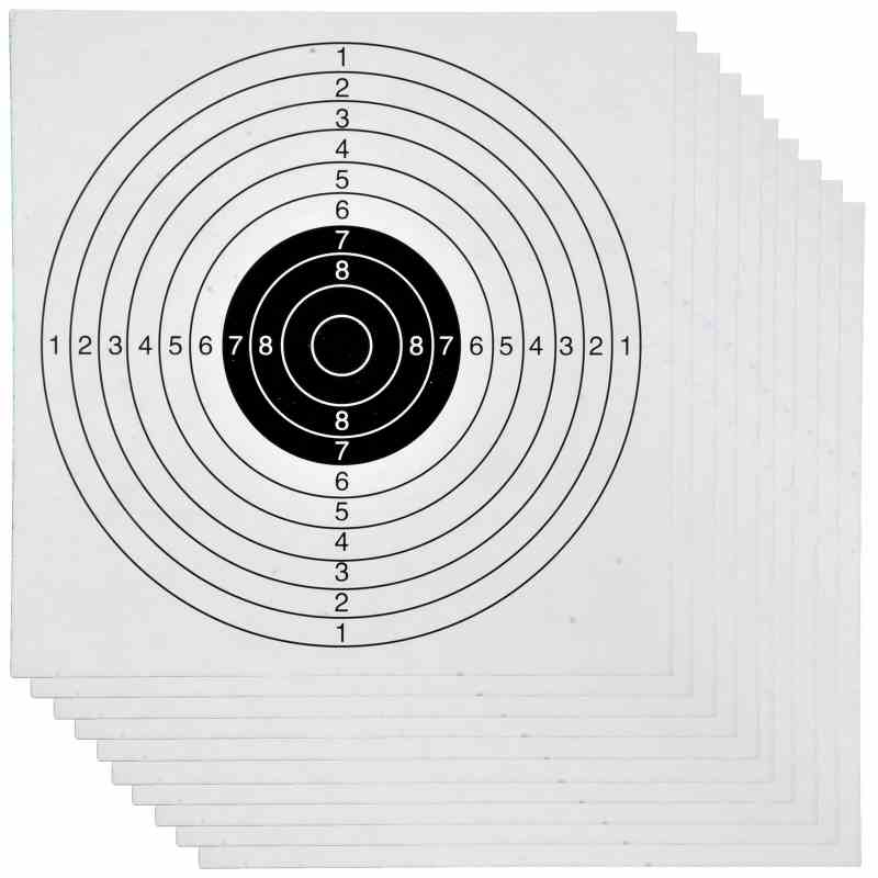 Bild Nr. 02 Zielscheiben 14x14 LG 10er Ring 100St.