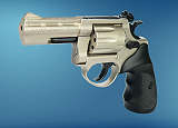 Revolver  ME 38 Magnum-4 R lang  vernickelt  Kunststoffgriff
