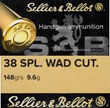 S & B .38 special WC 50 Schuss 148grs 9,6g