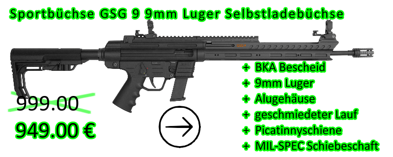 GSG-9 Sport 9 mm Luger Selbstladebchse 