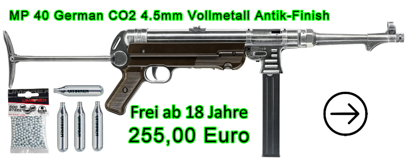 MP 40 German MP CO2 4,5mm antik Finish